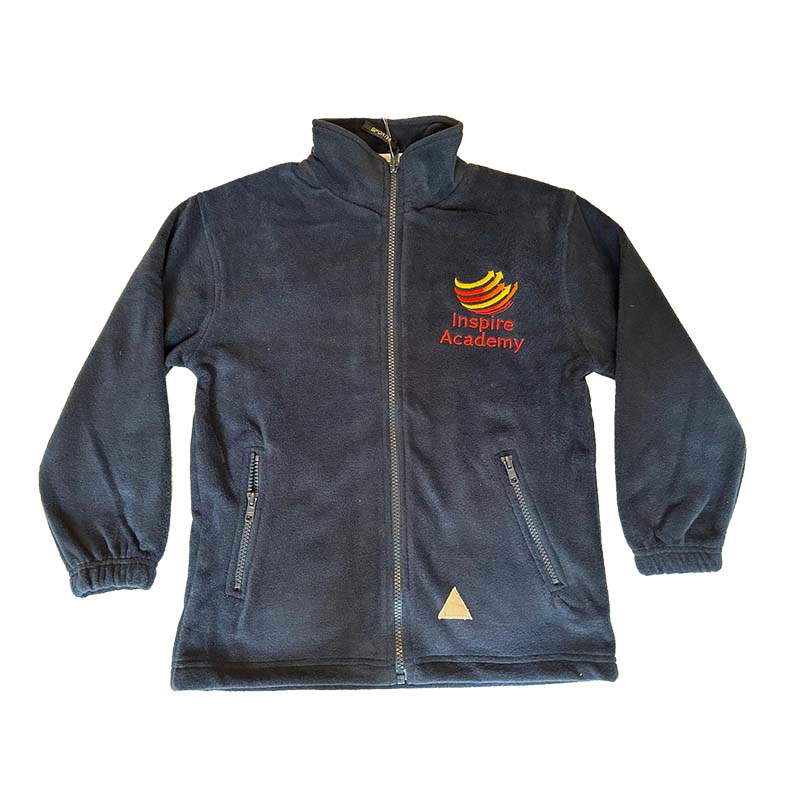 Inspire Academy Uniform - Blue Full-Zip Fleece